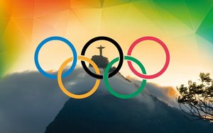 Превью обои olympic games rio 2016, рио-де-жанейро, бразилия, корковадо