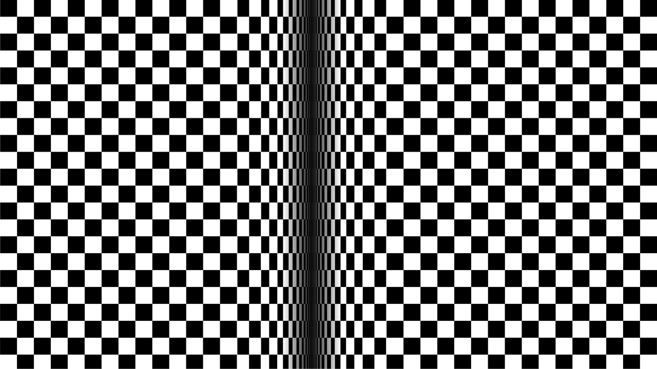 Обои оптическая иллюзия, иллюзия, чб, линии, кубы, движение
