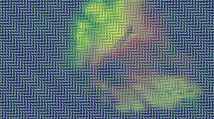 Превью обои оптическая иллюзия, разноцветный, поверхность, линии, свет