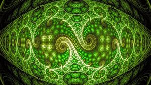 Превью обои оптическая иллюзия, увеличение, фон, зеленый, узоры