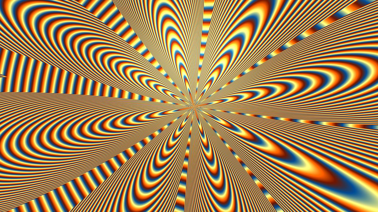Обои оптическая иллюзия, вращение, линии, волнистый