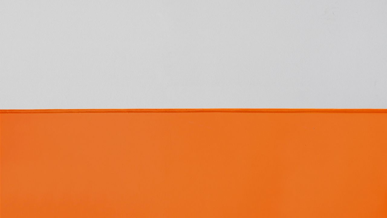 Обои оранжевый, белый, линии, стена