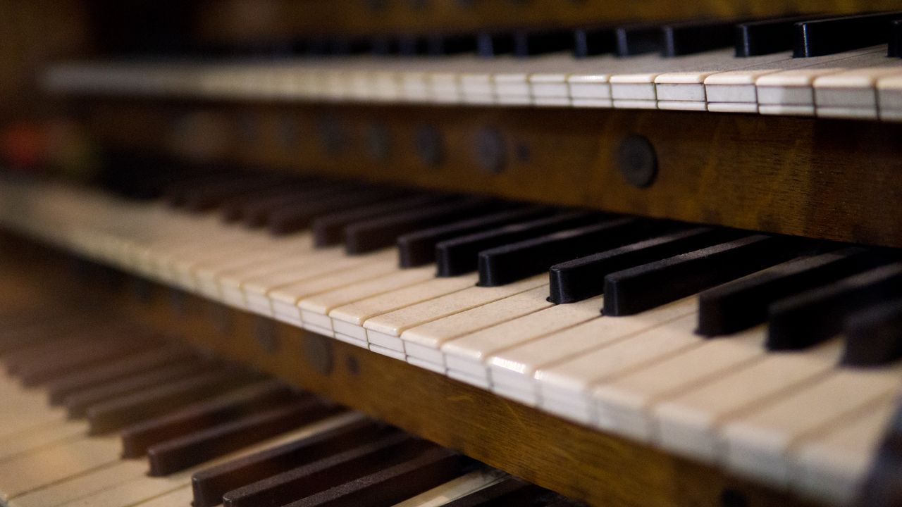 Обои орган, клавиши, музыкальный инструмент, музыка