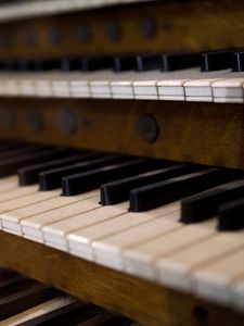 Превью обои орган, клавиши, музыкальный инструмент, музыка