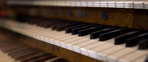 Превью обои орган, клавиши, музыкальный инструмент, музыка