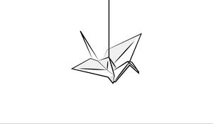 Превью обои оригами, птица, бумага, поделка