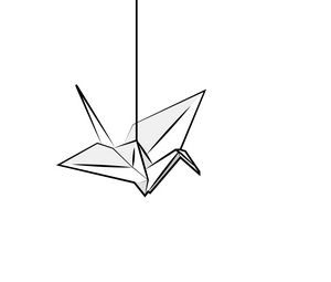 Превью обои оригами, птица, бумага, поделка