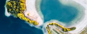 Превью обои остров, море, лето, вид сверху, природа