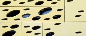 Превью обои отверстия, панели, архитектура, геометрия, дизайн, абстракция