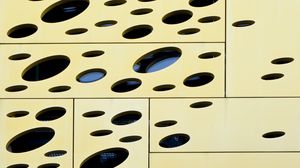Превью обои отверстия, панели, архитектура, геометрия, дизайн, абстракция