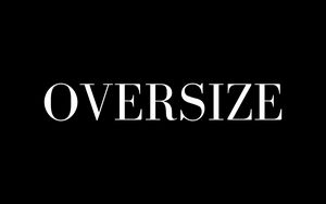 Превью обои oversize, слово, надпись, текст, минимализм