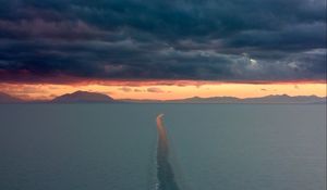 Превью обои озеро, лед, зима, пейзаж, природа