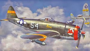 Превью обои p 47 thunderbolt, hasegawa, истребитель, самолет