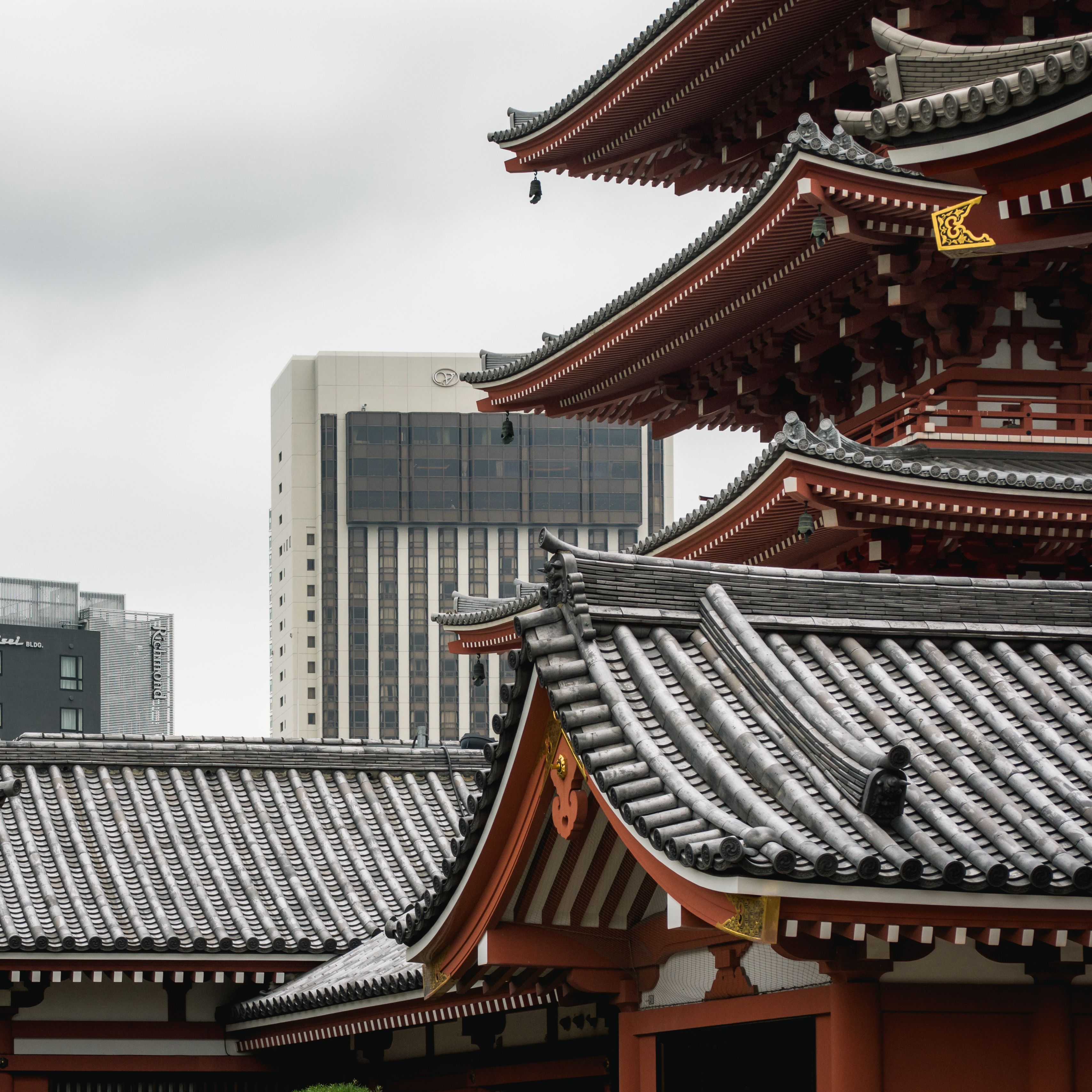 Пагода крыша в Японии