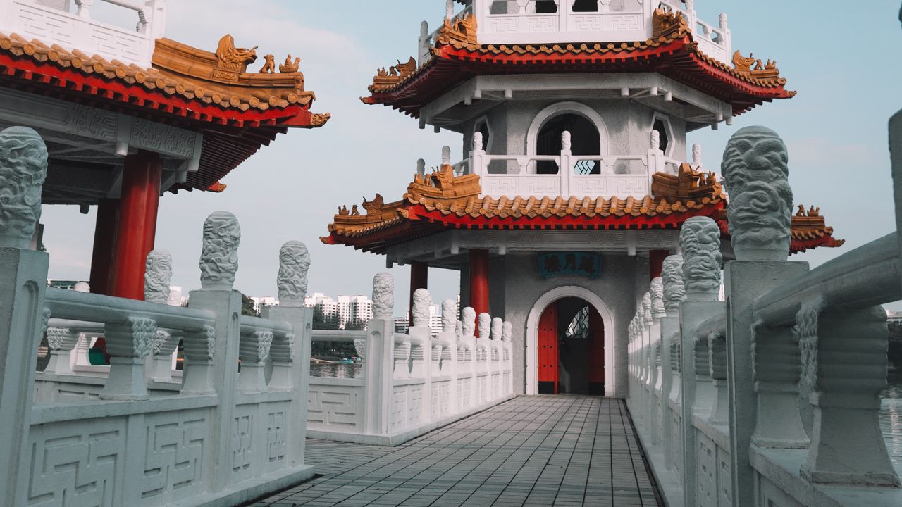Обои пагода, храм, здание, восточный, архитектура