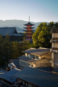 Превью обои пагода, здания, крыши, город, архитектура, япония