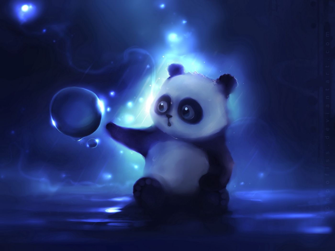 Панда милый рисунок