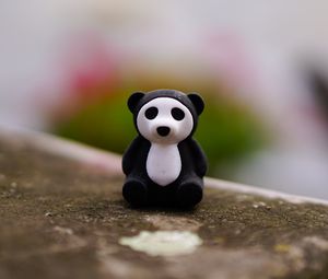 Превью обои панда, игрушка, статуэтка