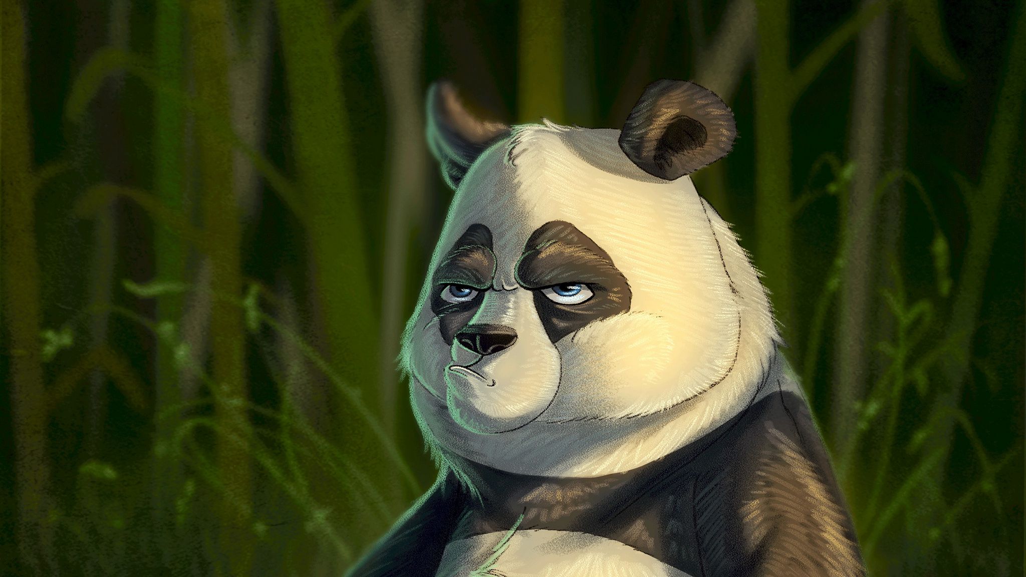 Недовольная Панда