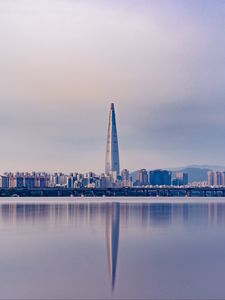 Превью обои панорама, небоскреб, сеул, южная корея