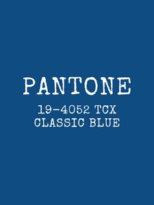 Превью обои pantone, цвет, синий, надпись, текст