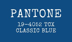 Превью обои pantone, цвет, синий, надпись, текст