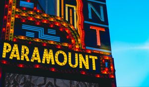 Превью обои paramount, вывеска, надпись, здание, буквы