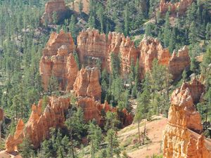 Превью обои парк, bryce canyon utah, природа