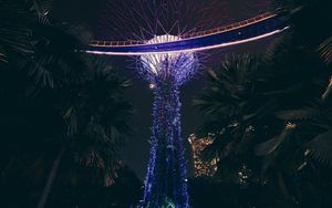 Превью обои парк, ландшафтный дизайн, пальмы, декорация, сингапур