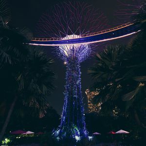 Превью обои парк, ландшафтный дизайн, пальмы, декорация, сингапур
