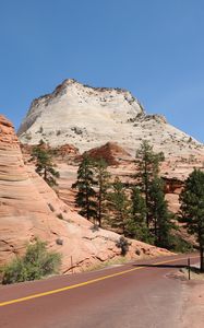 Превью обои парк, сша, дорога, zion, природа