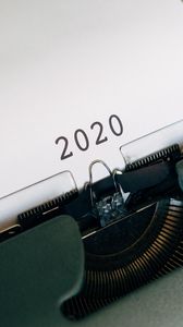 Превью обои печатная машинка, 2020, надпись