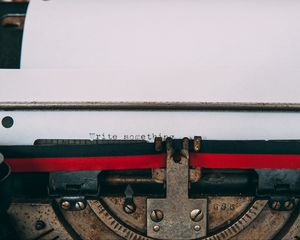 Превью обои печатная машинка, буквы, слова, лист, надпись