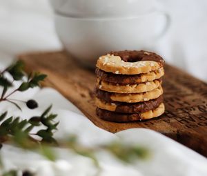 Превью обои печенье, чашка, чайник, десерт