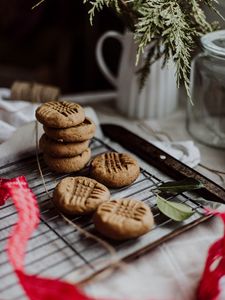 Превью обои печенье, десерт, коричневый, кулинария