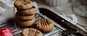 Превью обои печенье, десерт, коричневый, кулинария