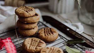 Превью обои печенье, десерт, коричневый, кулинария