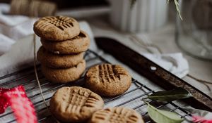 Превью обои печенье, десерт, коричневый, кулинария