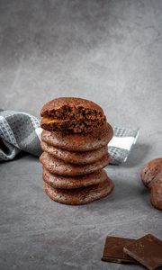 Превью обои печенье, шоколад, десерт, выпечка