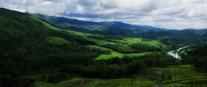 Превью обои пейзаж, природа, река, лес