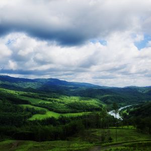 Превью обои пейзаж, природа, река, лес