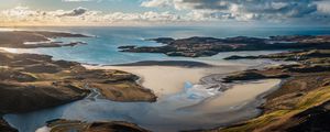 Превью обои пейзаж, залив, море, берега, рельеф, природа