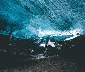 Превью обои пещера, лед, исландия, ледяной