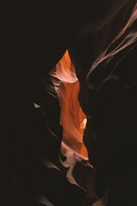 Превью обои пещера, темный, ущелье, каньон, скала