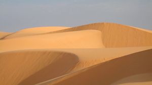Превью обои пески, холмы, дюны, пустыня, природа