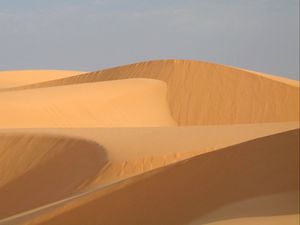Превью обои пески, холмы, дюны, пустыня, природа