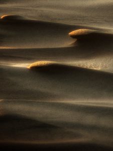 Превью обои пески, пустыня, дюны, рельеф, тени