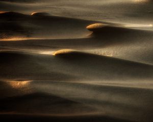 Превью обои пески, пустыня, дюны, рельеф, тени