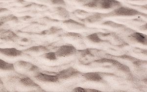 Превью обои песок, частицы, волны, текстура, коричневый