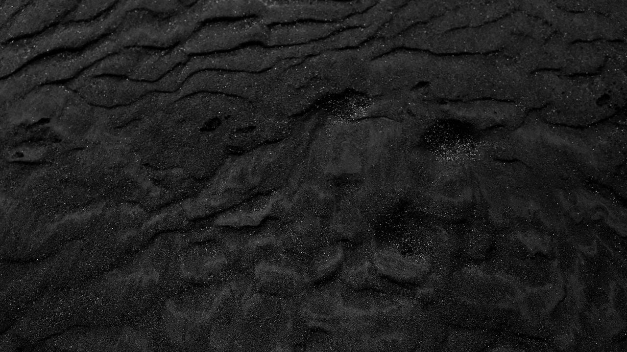 Обои песок, черный, рельеф, темный, пустыня, поверхность